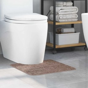 vidaXL Tapete de banho Castanho 50 x 50 cm Polipropileno