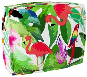 vidaXL Almofada Floral Multicolor 50 x 40 x 12 cm Tecido Oxford