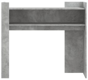 Mesa consola 100x35x90 cm derivados de madeira cinzento cimento