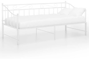 Estrutura sofá-cama de puxar 90x200 cm metal branco