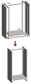 Suporte para lenha 40x30x80 cm aço laminado a frio antracite
