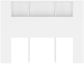 Armário de cabeceira 140x18,5x104,5 cm branco