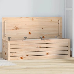 Caixa de arrumação 109x36,5x33 madeira de pinho maciça