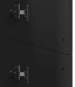 Aparador alto 60x35x180 cm derivados de madeira preto
