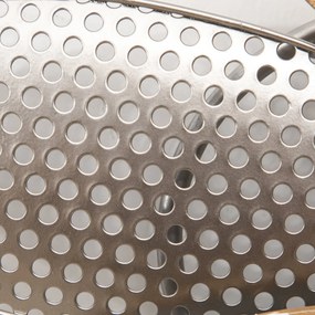 HOMCOM Decoração de Parede de Metal e Madeira 3D de Peixes 100x47cm Arte de Parede Metálica para Sala de Estar Dormitório Escritório Prata e Madeira