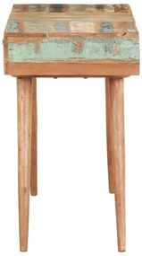 Toucador c/ espelho 112x45x76 cm madeira recuperada maciça