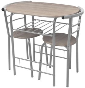 243002 vidaXL Conjunto pequeno-almoço/bar MDF