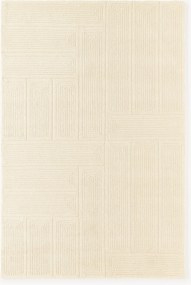 Tapete em lã tufado à mão com relevo Alexia