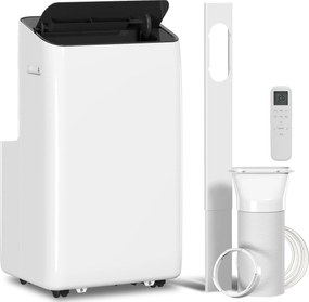 HOMCOM Aparelho de ar-condicionado portátil 12.000 BTU com tecnologia Inverter, ar-condicionado 6-em-1 com oscilação automática de 60°, temporizador 24 horas, controlo remoto | Aosom Portugal