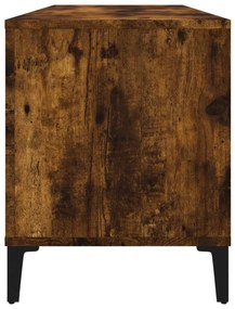 Armário p/ discos 100x38x48 cm deriv. madeira carvalho fumado