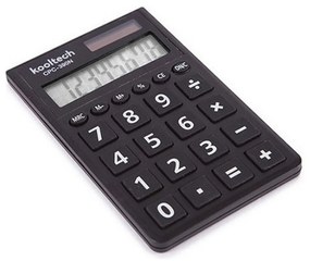 Calculadora Bolso 8 Dígitos Plástico Preto 11X7X0.5cm