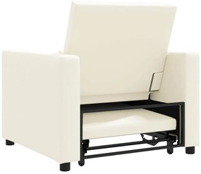 Sofá-cama conversível de linho 3 em 1