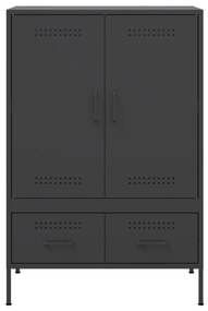 Móvel alto 68x39x101,5 cm aço preto