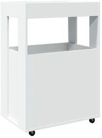 Carrinho de bar 60x39,5x89 cm derivados de madeira branco