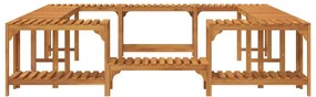 Entorno para Banheira de Hidromassagem Castanho 230 x 230 cm