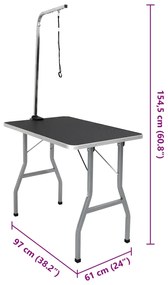 Mesa de aliciamento com um laço ajustável, p/ cão, gato