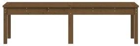 Banco de jardim com 2 lugares pinho maciço castanho-mel