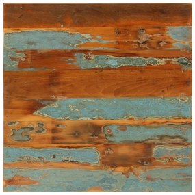 Mesa de centro 68x68x35 cm madeira recuperada maciça
