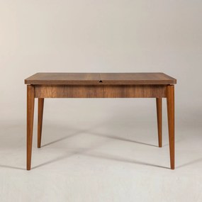 Mesa de Jantar Extensível Vina – Nogueira – 130x77x80 cm