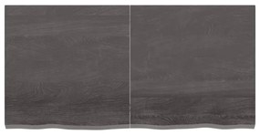 Prateleira de parede 120x60x4 cm carvalho tratado cinza-escuro