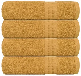 Toalhas de banho 4 pcs 70x140 cm 360 gsm 100% algodão ouro