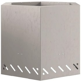 Fogueira Sem Fumaça Hexagonal 58x58x51 cm Aço Envelhecido
