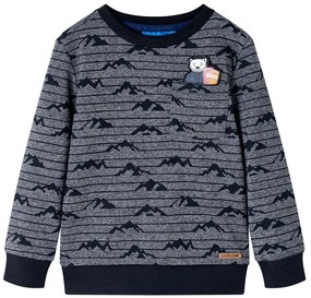 Camisola para criança azul-marinho mesclado 104