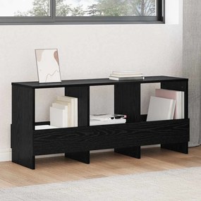 vidaXL Estante de Revistas Carvalho Preto 102 x 30 x 45 cm