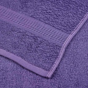 Toalhas de sauna 2 pcs 80x200 cm 360 gsm 100% algodão roxo