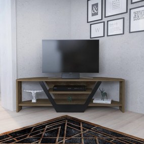 Móvel TV Sares – Carvalho Oud/Preto – 120x35x36,8 cm