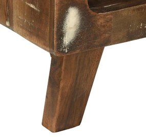 Mesa de Café 90x50x35 cm Madeira Recuperada Sólida