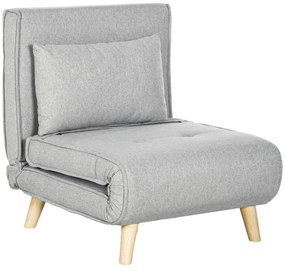 Poltrona Cama "Lund" – Sofá-Cama Individual Dobrável com Encosto Ajust