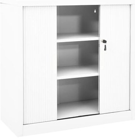 Armário com porta deslizante aço 90x40x90 cm branco