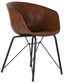 Cadeira Dkd Home Decor Castanho Preto Poliuretano Metal (59 X 54 X 79 cm)