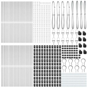 Postes de Cerca 52 pcs Ø32 mm 170 cm Aço Galvanizado
