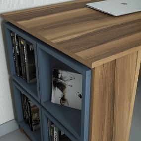 Secretária Box – Nogueira – 120x75x65 cm