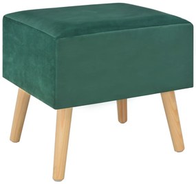 Mesas-de-cabeceira 2 pcs 40x35x40 cm veludo verde