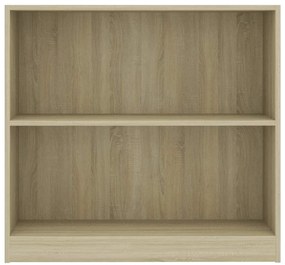 Estante 80x24x75 cm contraplacado carvalho sonoma