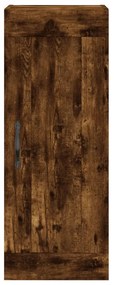 Armário parede 34,5x34x90 cm derivados madeira carvalho fumado