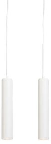 Conjunto de 2 Pendentes de Design Branco - Tuba Small Design,Industrial,Moderno