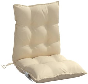 Almofadões cadeira encosto baixo 6 pcs tecido oxford bege