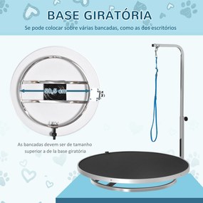 PawHut Mesa de Higiene para Animais de Estimação Mesa de Cabeleireiro