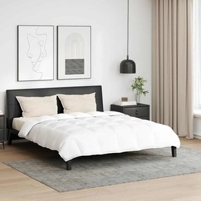 vidaXL Conjunto de Edredom com travesseiro 3 pcs Branco Pena de ganso