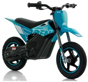 Mini moto eléctrica velocidade até 13 Km/h C/Limitador  RFN Warrior SX-E150 150W 12” Azul Celeste