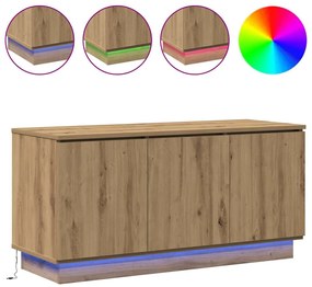 Gabinete de TV Carvalho Artesanal 100x38x49 cm Madeira Engenheirada