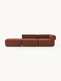 Módulo com chaise longue em bouclé Anton
