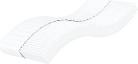 Sofá-cama com colchão 100x200 cm tecido cor creme