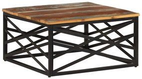 330075 vidaXL Mesa de centro 68x68x35 cm madeira recuperada maciça