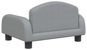 Cama para cães 50x40x30 cm tecido cinzento-claro