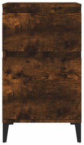 Mesas de cabeceira 2 pcs 40x35x70 cm cor carvalho fumado